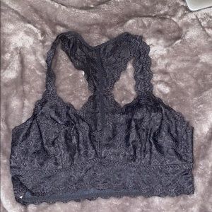 grey bralette